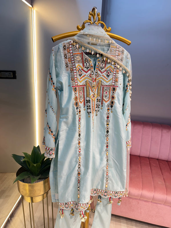 Handworked Kurta-Pant Set