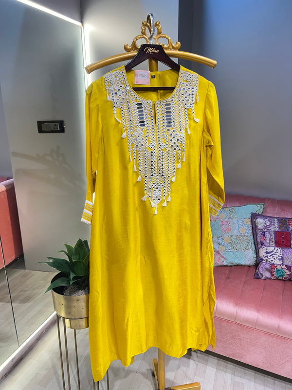 Mirror Worked Kurta Set